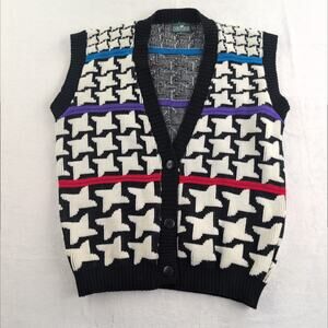 Vintage Cabin Creek Dopamine WearableArt ArtTeacher Button Up Vest Size Large